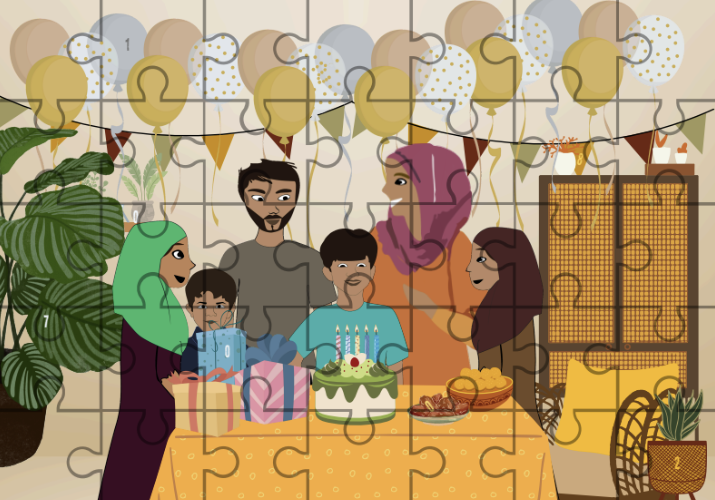 Interactive puzzle board in the RADIM Escape Game